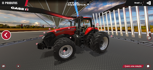 Android application CASE IH - Virtual Experience screenshort