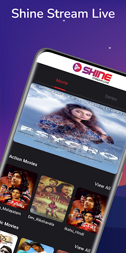 Android application Shine Stream Live screenshort