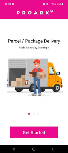 Android application Proark Courier screenshort