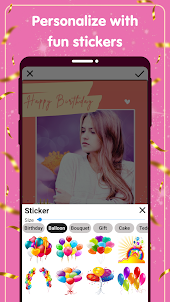 Birthday Photo Frame Editor