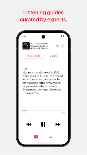 Screenshot of Apple Music Classical
