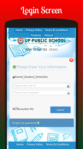 U.P.Public School Screen 2
