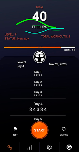 Screenshot of 50 Pull-ups BeStronger
