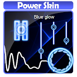 Blue glow Poweramp Skin icon