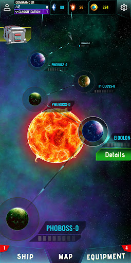 Android application Merge Commander: Space Wars screenshort