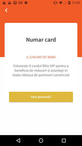 Android application Blitz VIP screenshort