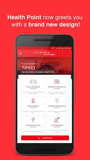Android application Acıbadem Health Point screenshort