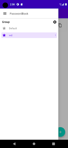 Android application Password Book screenshort