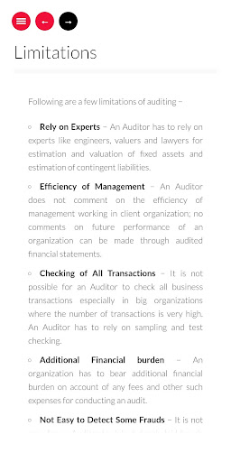 Learn Auditing Screen 2