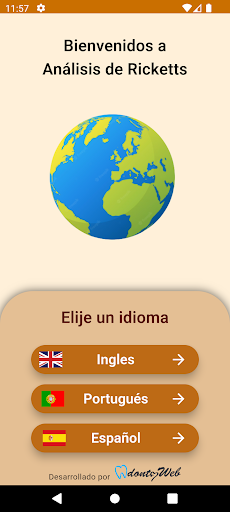 Android application Análisis Ricketts screenshort