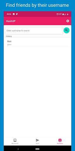 HushUP - Your anonymous friend Screen 3
