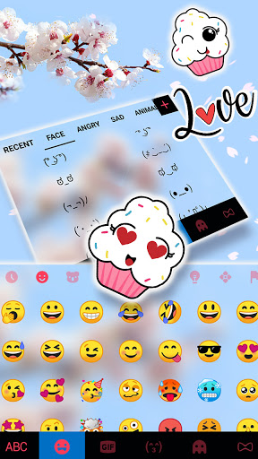 Sakura Flowers Keyboard Backgr Screen 3