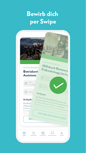 gastrojob – Jobsuche per Swipe Screen 3