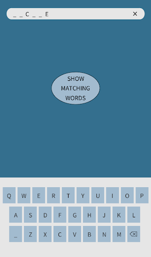 Android application wordFinder screenshort