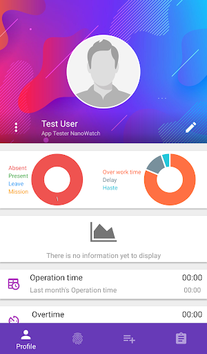 Android application NanoWatch - Time & Attendance screenshort