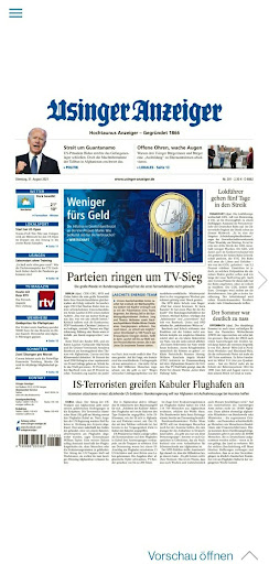 Usinger Anzeiger Epaper Screen 2