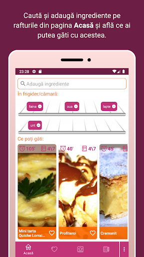 Android application Ce gătesc? screenshort