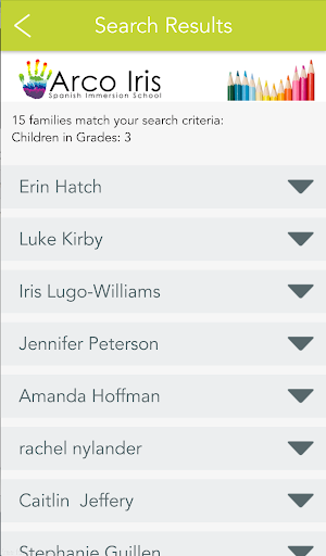 Parent Booker App Screen 3