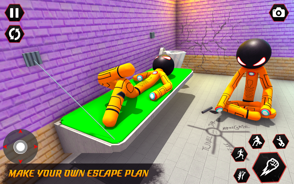 PRISON ESCAPE: STICKMAN STORY free online game on
