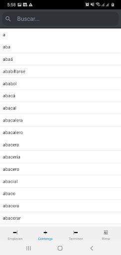 Buscador de Rimas/Palabras Screenshot 3 - AppWisp.com