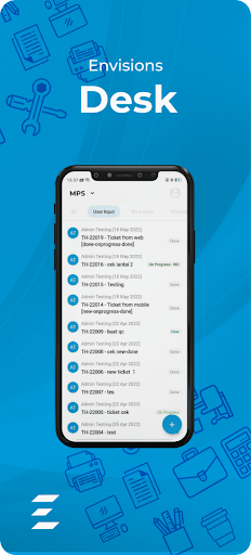 Android application Envisions Desk screenshort