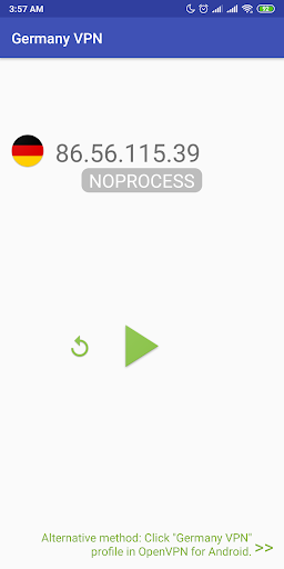 Android application Germany VPN-Plugin for OpenVPN screenshort