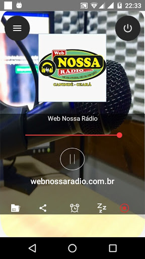Android application Web Nossa Rádio screenshort