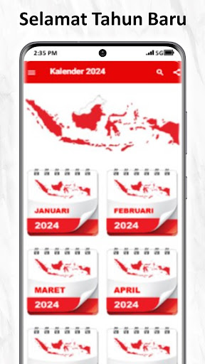 Kalender 2024 Indonesia Screen 2