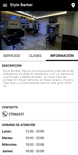 Android application Style Barber screenshort