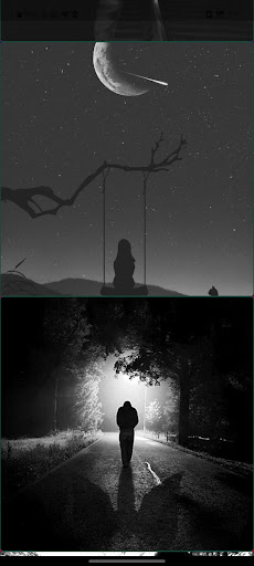 Android application Sad wallpapers - offline screenshort