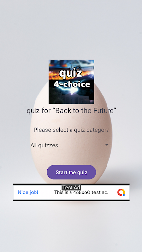 Android application my quiz “Back to the Future” screenshort