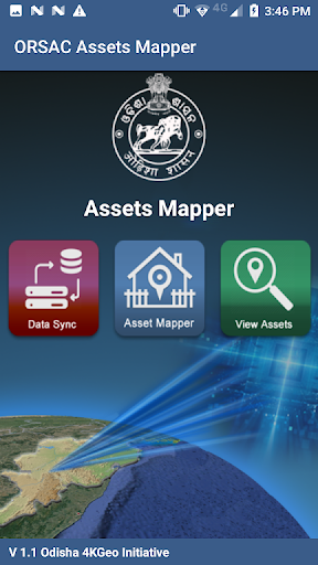 Android application Odisha 4K Geo Asset Mapper screenshort