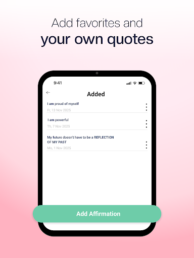 Screenshot of Daily Affirmations・Positive Me