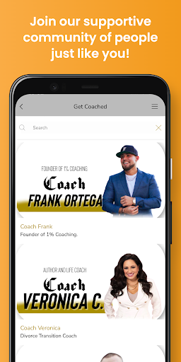 Divorce Recovery App Screen 2