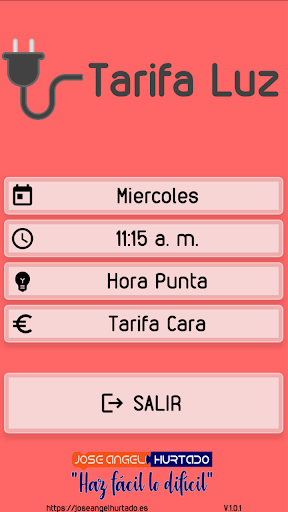 Android application Tarifa Luz screenshort
