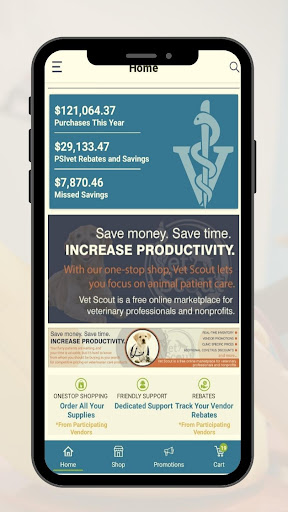 PSIvet Marketplace Screen 2