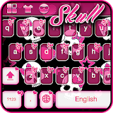 Pink Skull Keyboard Theme icon
