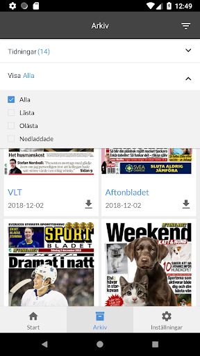 Sala Allehanda e-tidning Screen 3