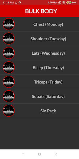 Gym Coach workout for Beginner Screen 2