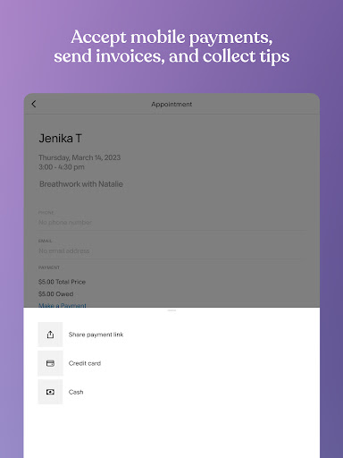 Screenshot of Acuity Scheduling