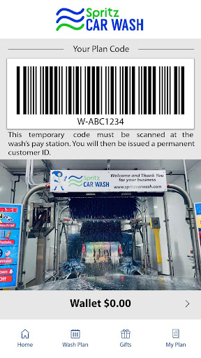 Android application Spritz Car Wash screenshort