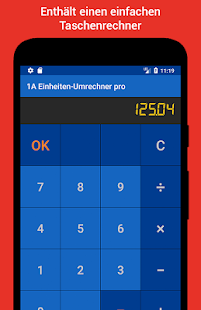 1A Einheiten-Umrechner pro Ekran görüntüsü