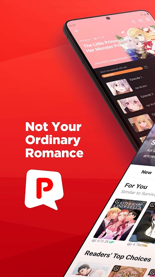 Android application POCKET COMICS: Premium Webtoon screenshot