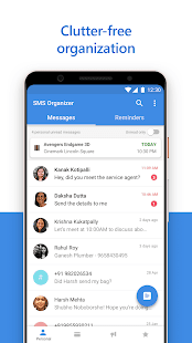 SMS Organizer Screenshot