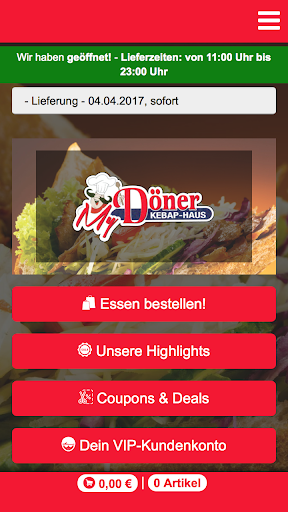 Android application My Döner screenshort