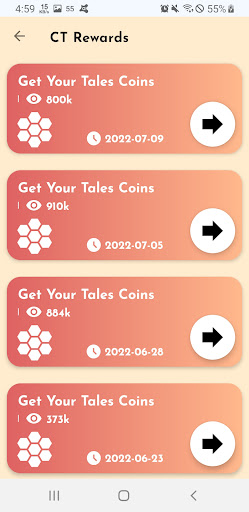 Coin Tales Daily Spins Screen 2