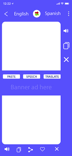 English to Spanish Translator Screen 2