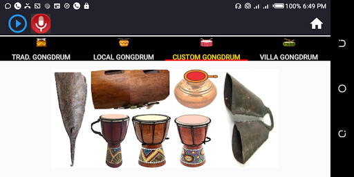 Android application Ogene Igbo Musical Percussion screenshort
