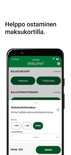 Eräluvat Screen 3