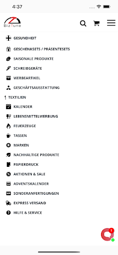 Android application Biztune screenshort